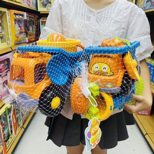 户外沙滩玩沙工程翻斗车挖掘机沙