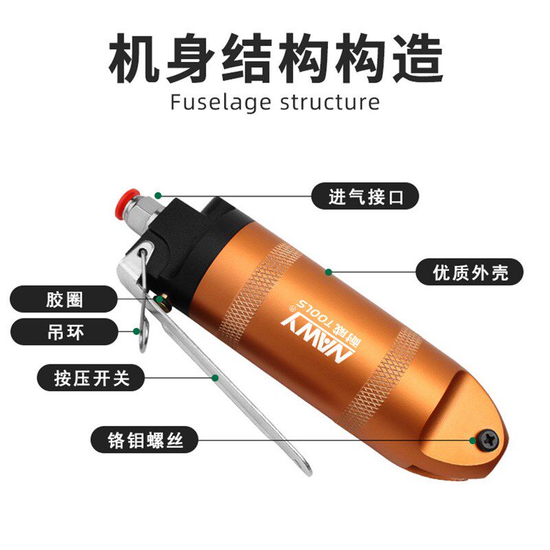 台湾手持气动鉗压接裸端子绝缘端子鉗奶嘴鉗气动压线钳头配件
