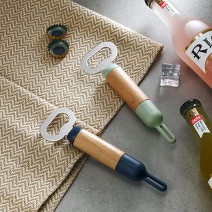 十一维度啤酒开瓶器启瓶起子开罐器加厚不锈钢家用创意开瓶盖神器