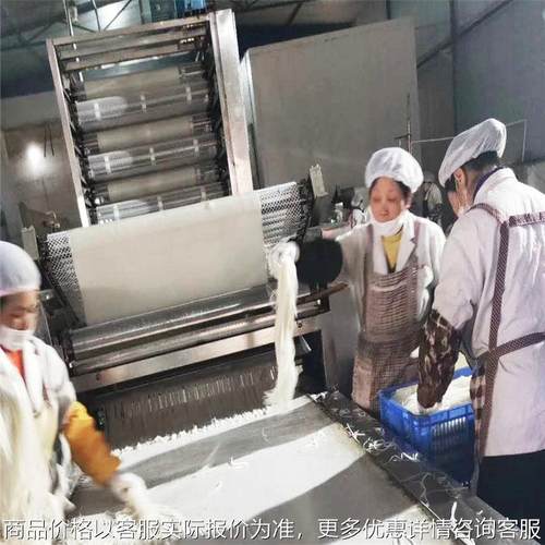 半干河粉生产线大型半干米皮成套设备半干粿条粉皮烫皮全自动机器