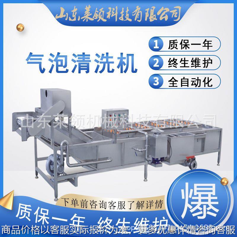 火腿肠清洗设备鼓泡喷淋韭菜苔气泡洗菜机冬笋高压喷淋气泡清洗机