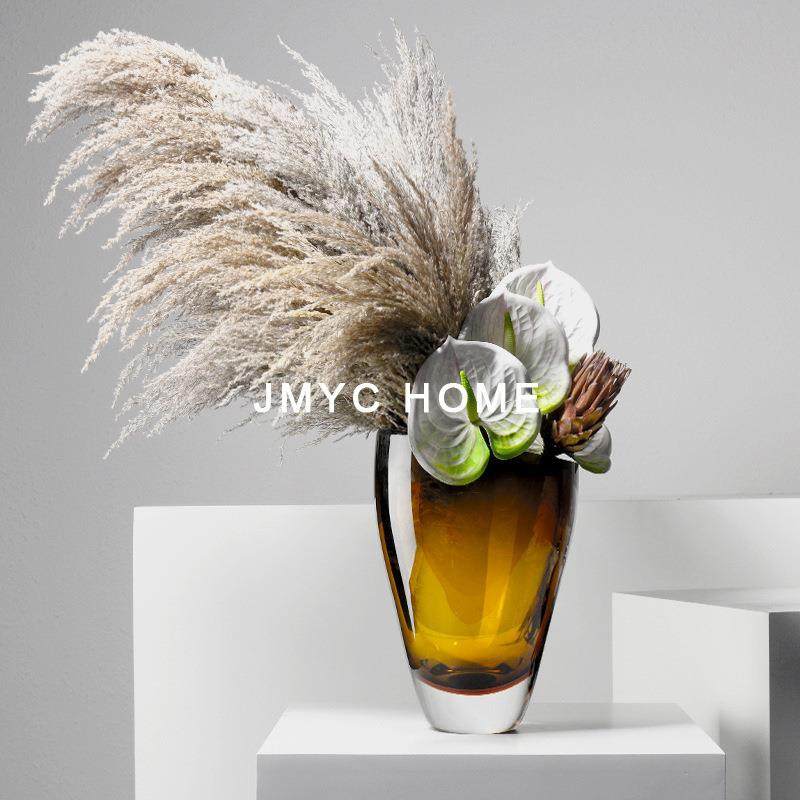 简约现代家居茶几玻璃花艺插花器样板房间售楼处玄关柜干花瓶饰品,纺织面料/辅料/配套,纺织机械配件,淘宝优惠券,粉丝福利购,淘宝优惠卷