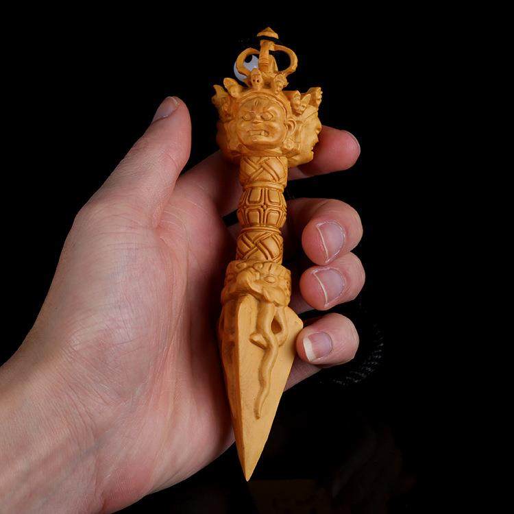 黄杨木雕手工雕刻工艺品手把件金刚杵,纺织面料/辅料/配套,纺织机械配件,淘宝优惠券,粉丝福利购,淘宝优惠卷