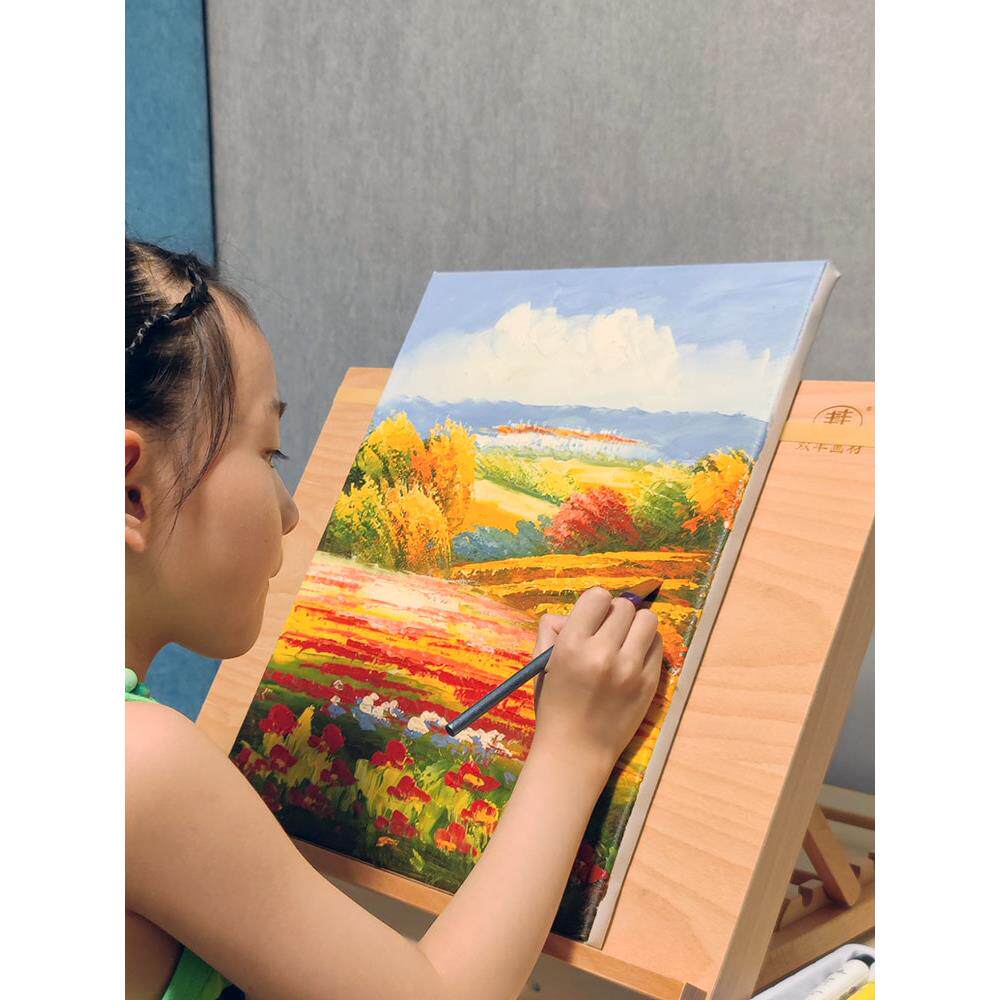 4开8K画板架子美术生专用榉木制A2a3桌面台式绘画图架画室素描水
