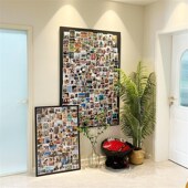 照片墙加磁吸相片打印饰沙发背景相片框玄关展示