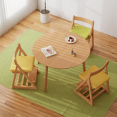 实木儿童学习椅座椅写字椅榉木升降调节餐椅小学生书桌椅椅