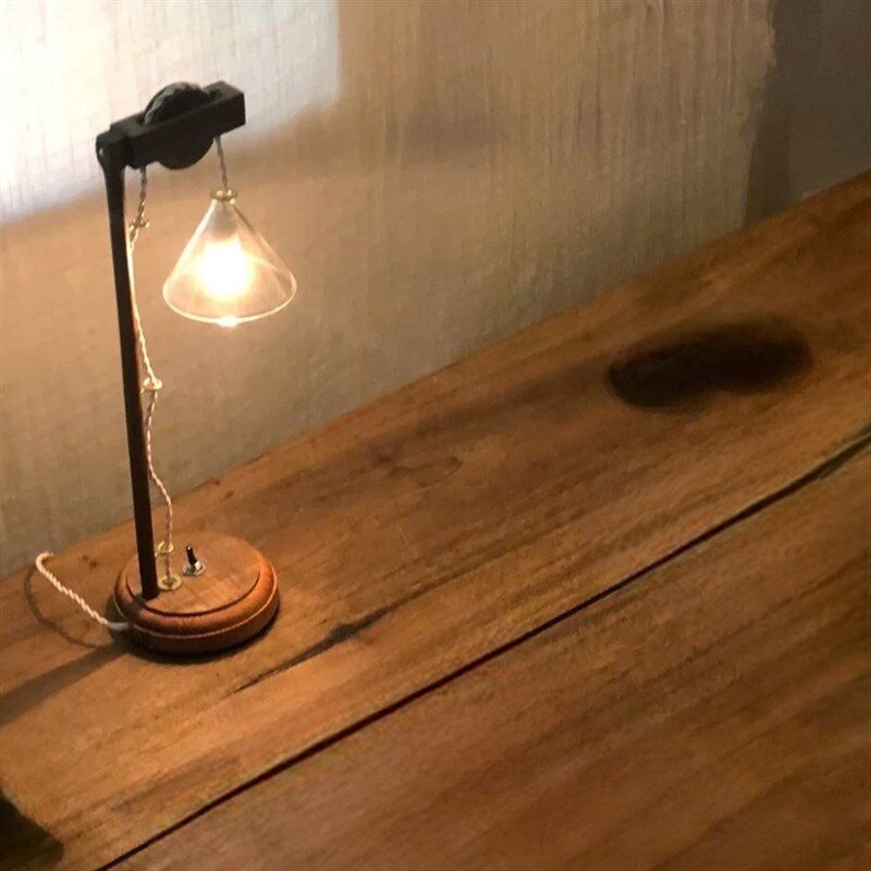日系国风道具木制台灯饰手工匠器具咖啡厅泡茶室怀旧氛围