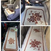 汽车羊毛坐垫羊绒单垫米色带纯细四季 小方块编织座沙发秋冬短毛