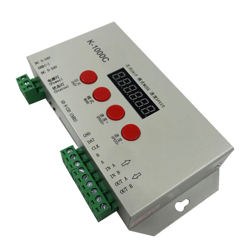 K-1000C全彩控制器DMX512可编程码控制器SD卡一键写码控制器