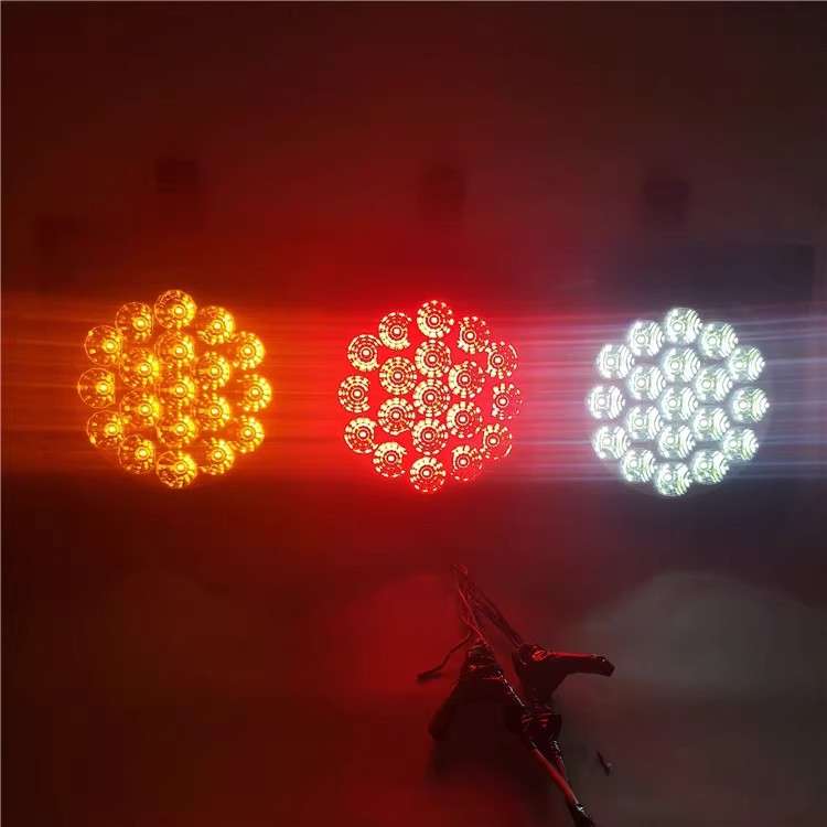 实力多2048挂车24v货车led后灯中集华骏大三联电子尾灯大三圆圆灯
