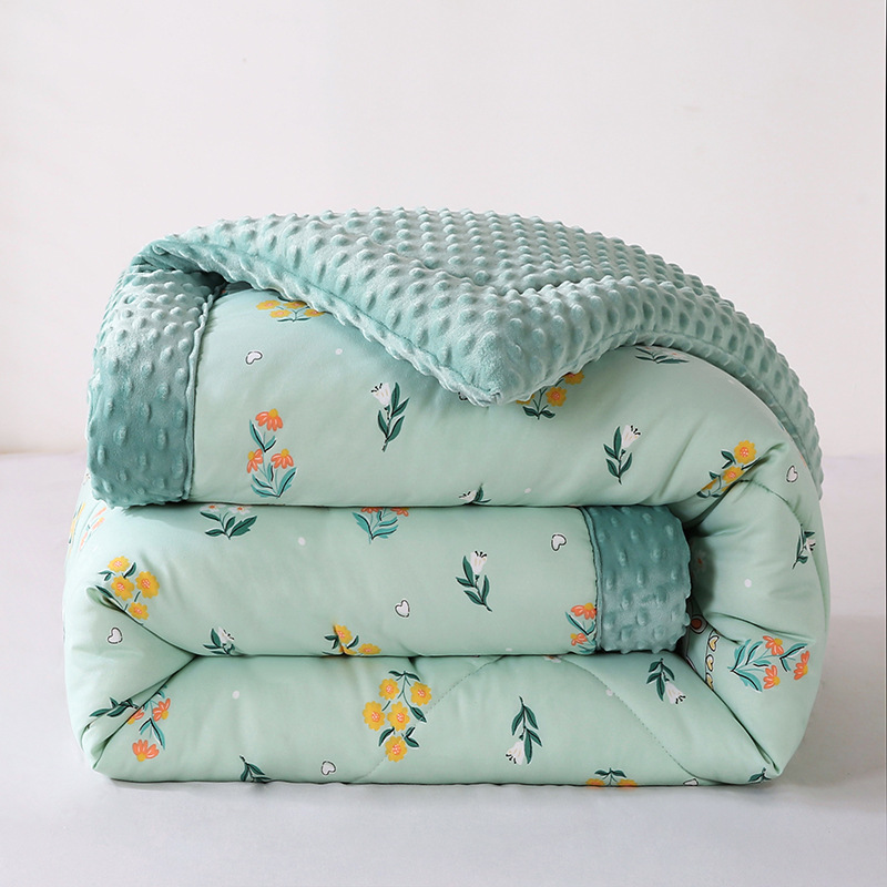 3D安抚豆豆被成人春秋加厚冬被子