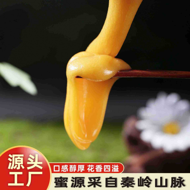 秦岭原生森林蜜源290g瓶装自然成熟农家自产冬酿原蜜结晶土蜂蜜