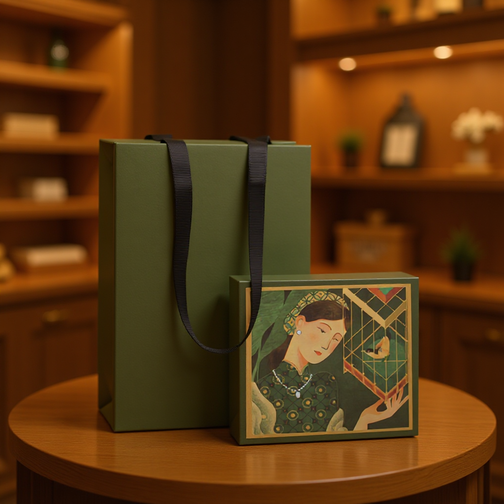 绝美复古风包装盒伴手礼轻奢伴手