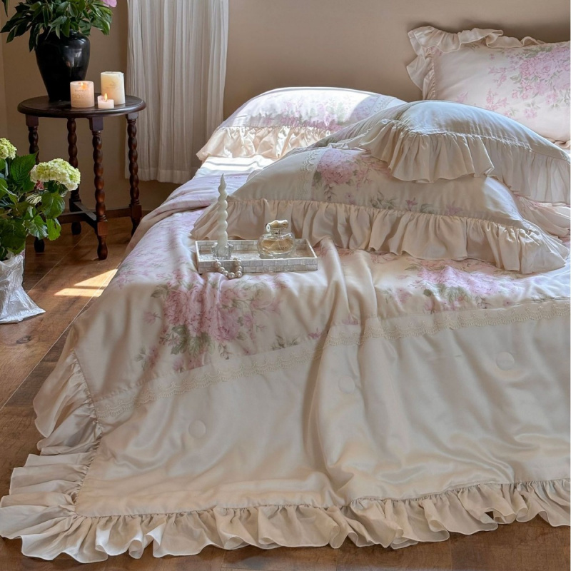 韩式花边丝滑凉爽夏季60s兰精天