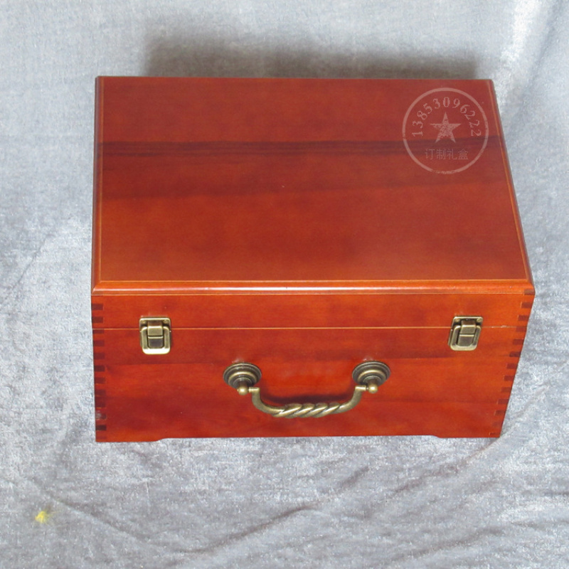 现货谱盒樟木书画盒字画收藏盒子带内衬书法卷轴香樟实木包装锦盒