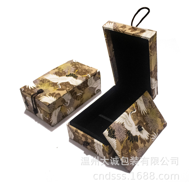 创意中国风仙鹤精致珠宝项链手镯首饰包装盒LOGO礼品锦盒古风礼盒