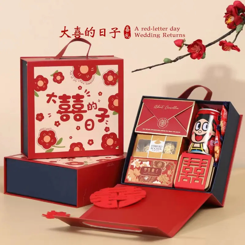结婚适用喜糖礼盒中式伴手礼包装