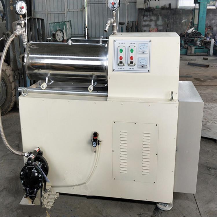 砂磨机WS系列油砂漆研式磨机 蓝式磨机50L不锈钢砂磨机砂 卧式密