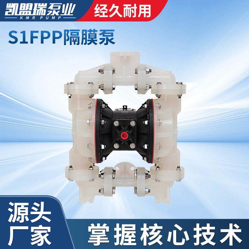 厂家供应S1FB3P2PPS100隔膜泵规格齐全S1FPP塑料隔膜泵工程塑料泵