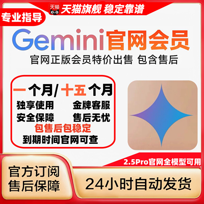 【质保两年整】Gemini2.5会员