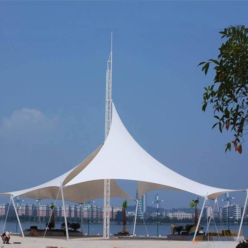 棚育户膜结构张拉膜外汽车停车雨遮阳充电桩体MJG001设施球场观看