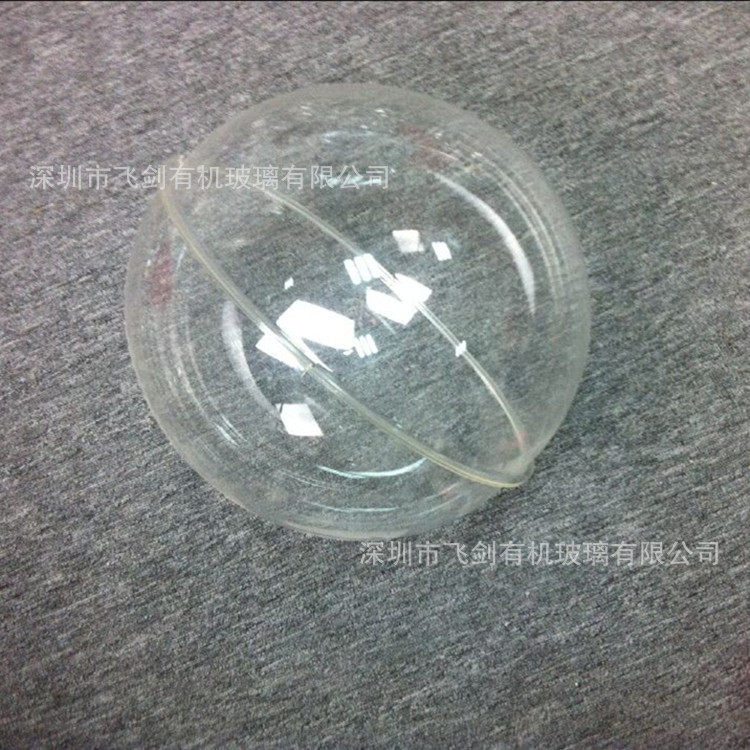 亚克力50公分圆球有机玻璃透明球圣诞橱窗装饰吊球