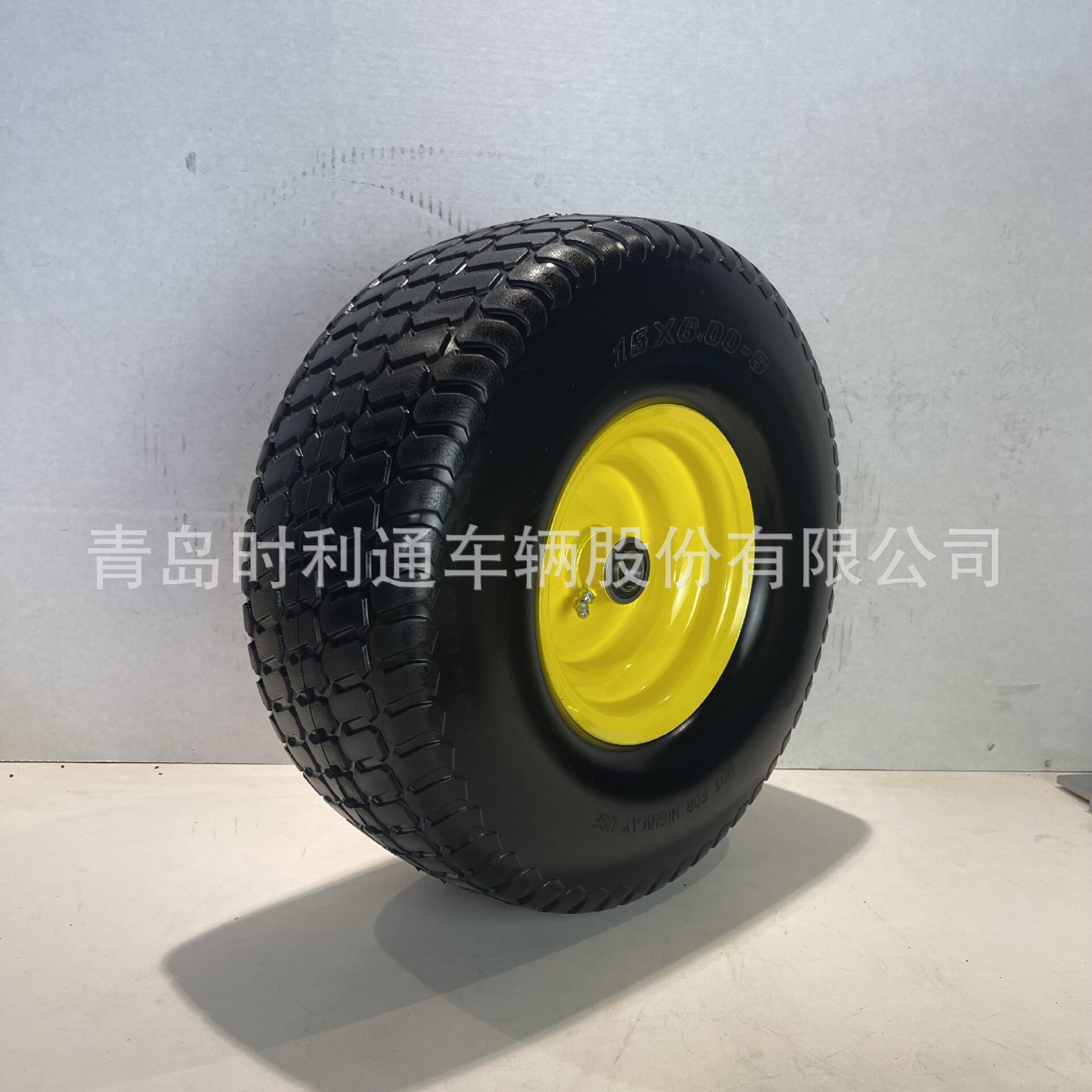 工厂批发15x6.00-6PU发泡轮重型实心替换轮胎手推车发电机车轮
