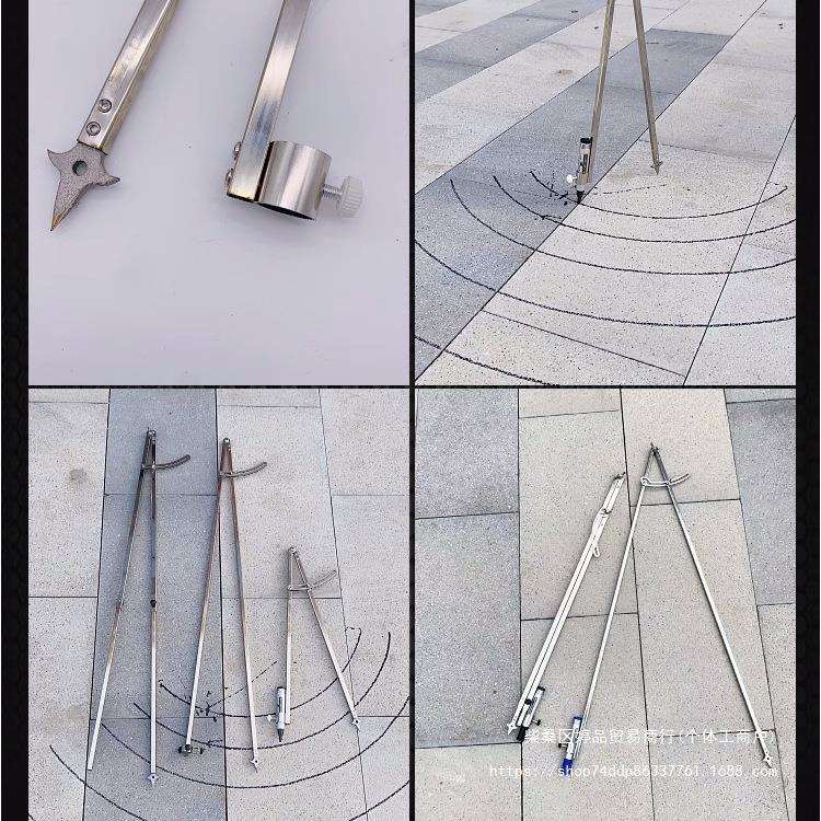 巧致工业级圆规画规不锈钢大园规专业划线器特大号划规装修绘图尖