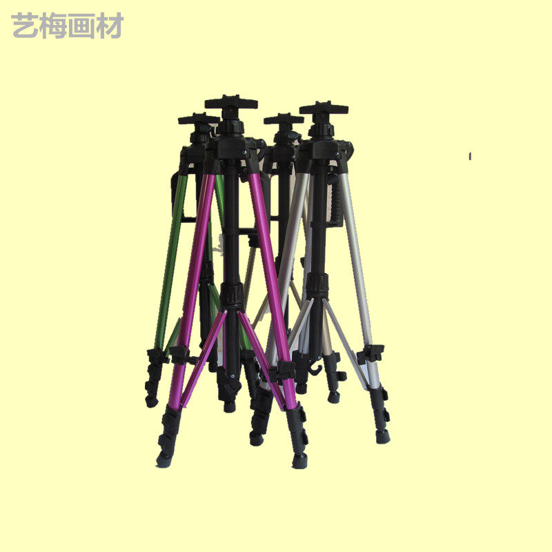 彩色铝合金大手摇画架黑色铁质画板架美术生绘画伸缩架