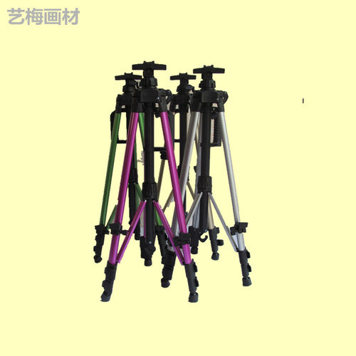 彩色铝合金大手摇画架黑色铁质画板架美术生绘画伸缩架