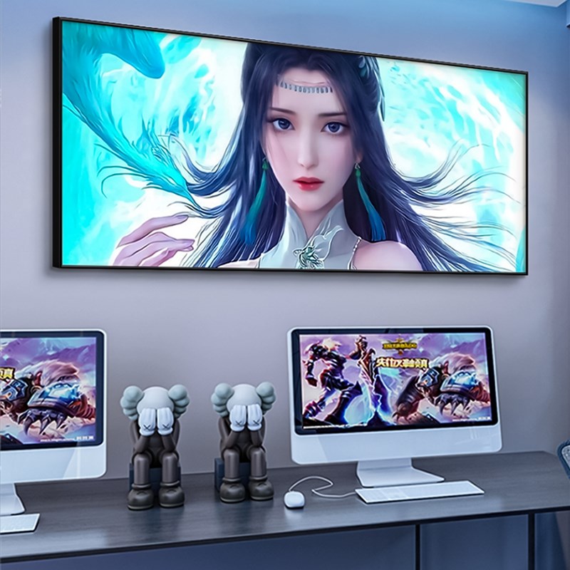 斗破苍穹装饰画萧炎美杜莎壁画游戏动漫主题卧室电竞酒店房间挂画