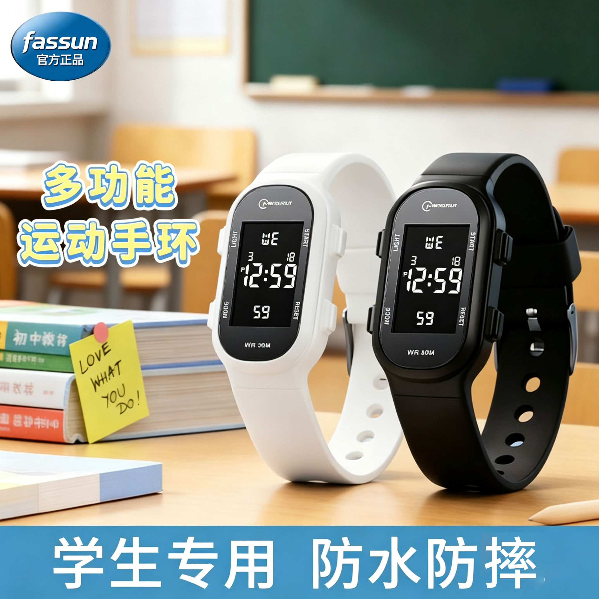 2026新款初高中学生儿童运动专用手表只看时间简约防水计时电子表