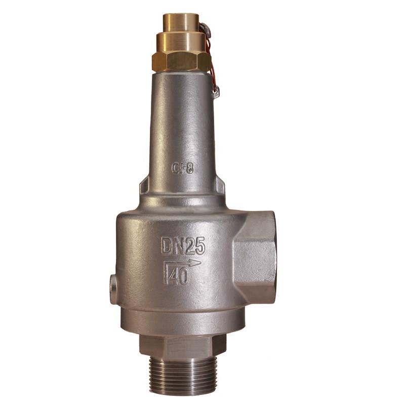 张家港富瑞低温安全阀DAH-25 DA22Y-40P液氮液氧安全阀DN10 15 25