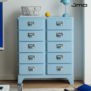 简摩设计师款复古斗柜小户型餐边柜ins抽屉收纳柜创意多功能柜子