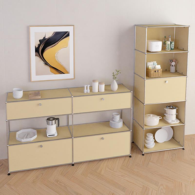 中古USM不锈钢餐边柜家用客厅置物斗柜咖啡柜模块组合收纳柜边柜