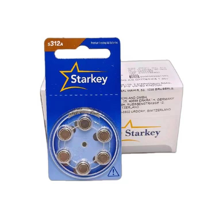 原装进口助听器电池 S312A 1.45V 整盒 Starkey 斯达克 PR41
