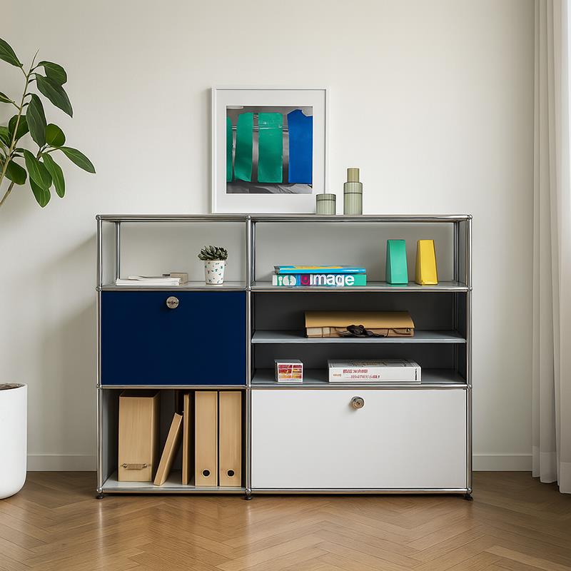 餐边柜中古USM收纳咖啡柜包豪斯模块组合柜不锈钢小户型家用斗柜