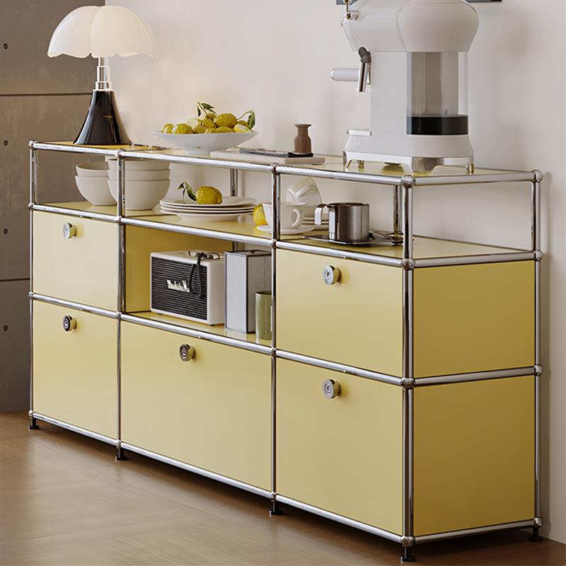 中古USM不锈钢餐边柜家用客厅收纳储物柜模块置物柜靠墙咖啡斗柜