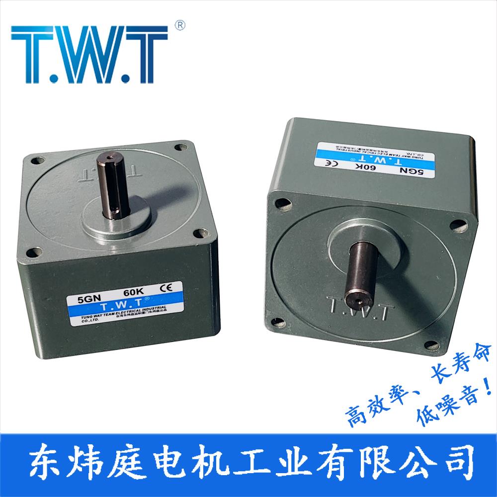 twt电机 5GN3K-180K齿轮减速箱 5GN36K 5GN60K 台湾东炜庭电机