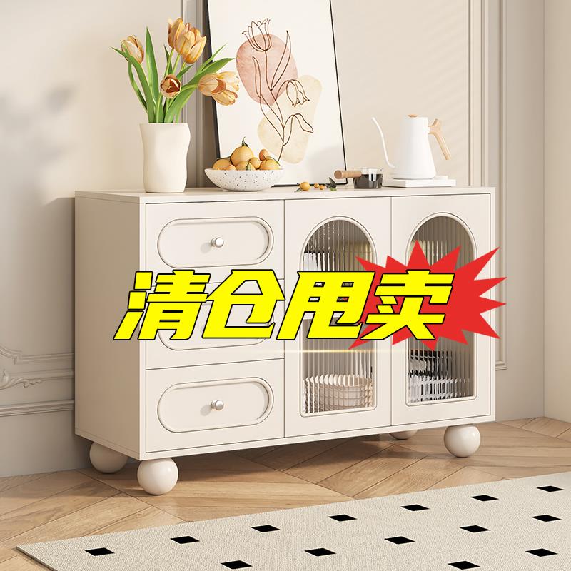 餐边柜斗柜客厅靠墙一体置物柜边柜家用橱柜茶水柜实木收纳储物柜