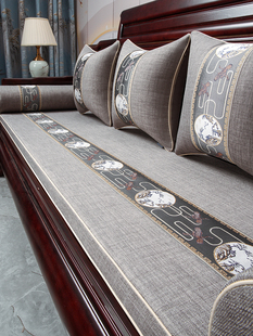 中式红木沙发坐垫防滑套罩实木家具沙发垫座垫罗汉床椅子海绵定制