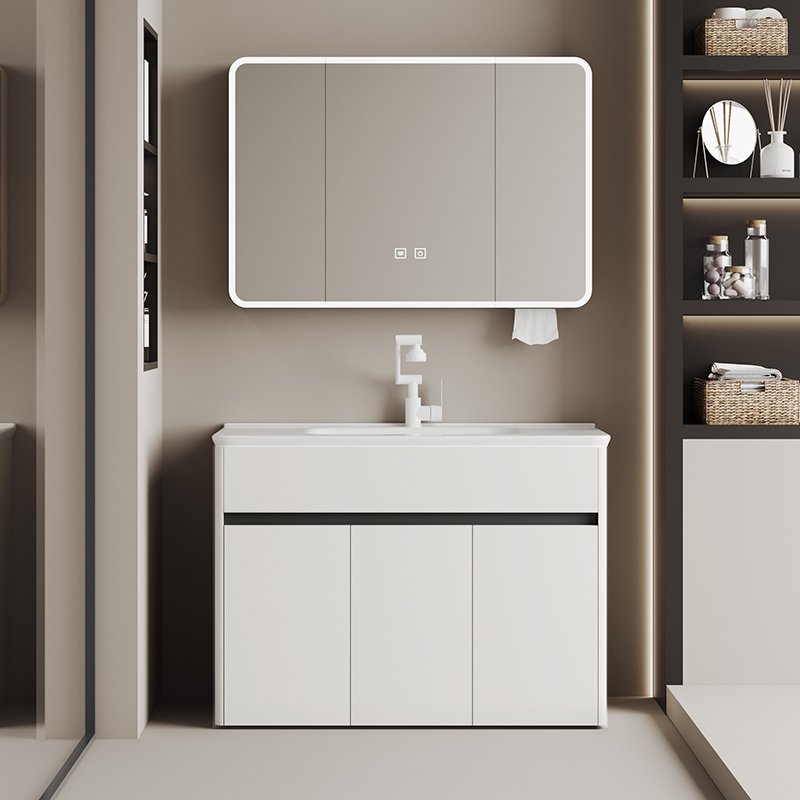 法恩莎阳台卫生间奶落地浴室柜