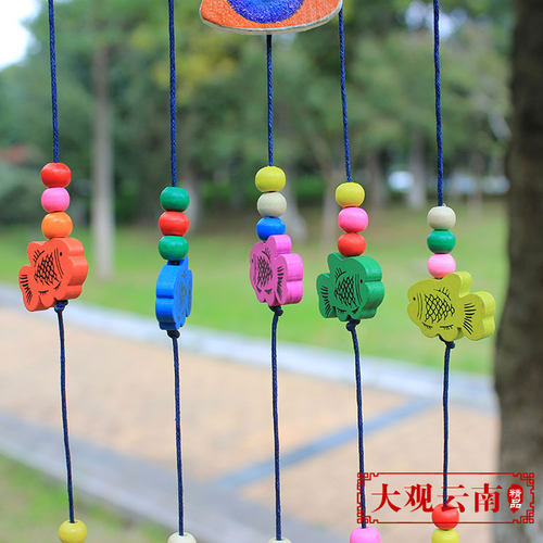 小雀风铃傣族特色挂饰云南工艺品墙壁装饰酒吧挂件手工田园