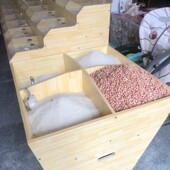 超市木制方形米斗米堆头米粮桶米架杂粮茶叶干果糖果展示架柜子
