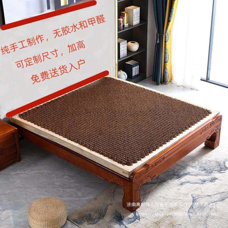 老式山棕棕绷床垫棕绳床垫全手工棕榈椰棕硬床垫绷子床