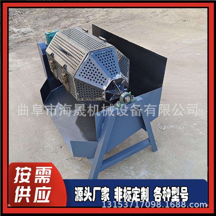 石头铁件抛光研磨机 海晟破碎铝除锈机 火烧铁去锈滚筒抛光机