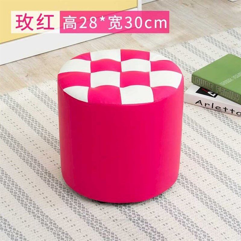 圆柱形圆形小沙发蹲蹬坐墩欧式皮墩爱小皮