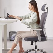 体工程学旋转升降座椅时尚 电脑椅办公室舒服久坐职员椅