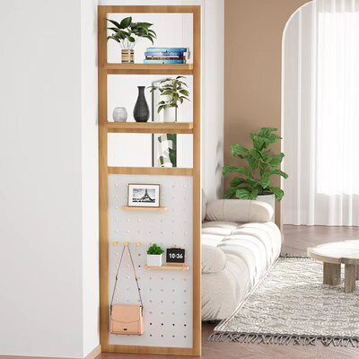 洞洞板屏风现代客厅玄关入户进门遮挡实木装饰隔板