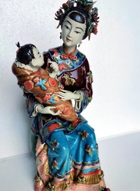 石湾陶瓷公仔红楼梦十二金钗仕女手工林乃河手工创意礼品